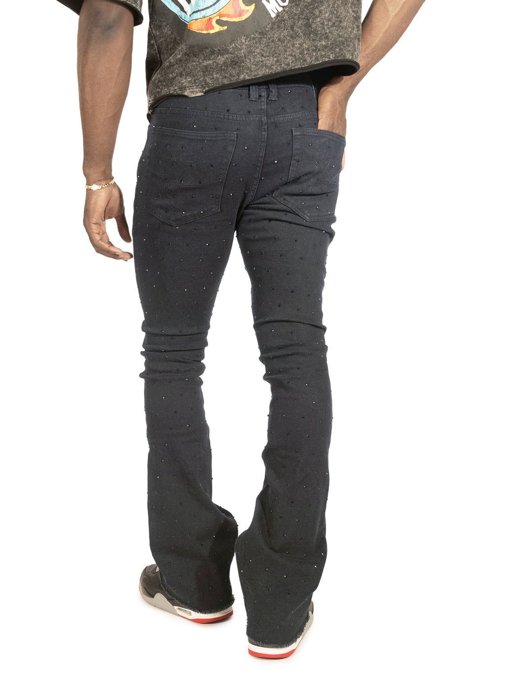 Jeans | F1764 Romano Stacked Stone Pants - Black