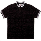 F178 Baroque Terry Polo - Black