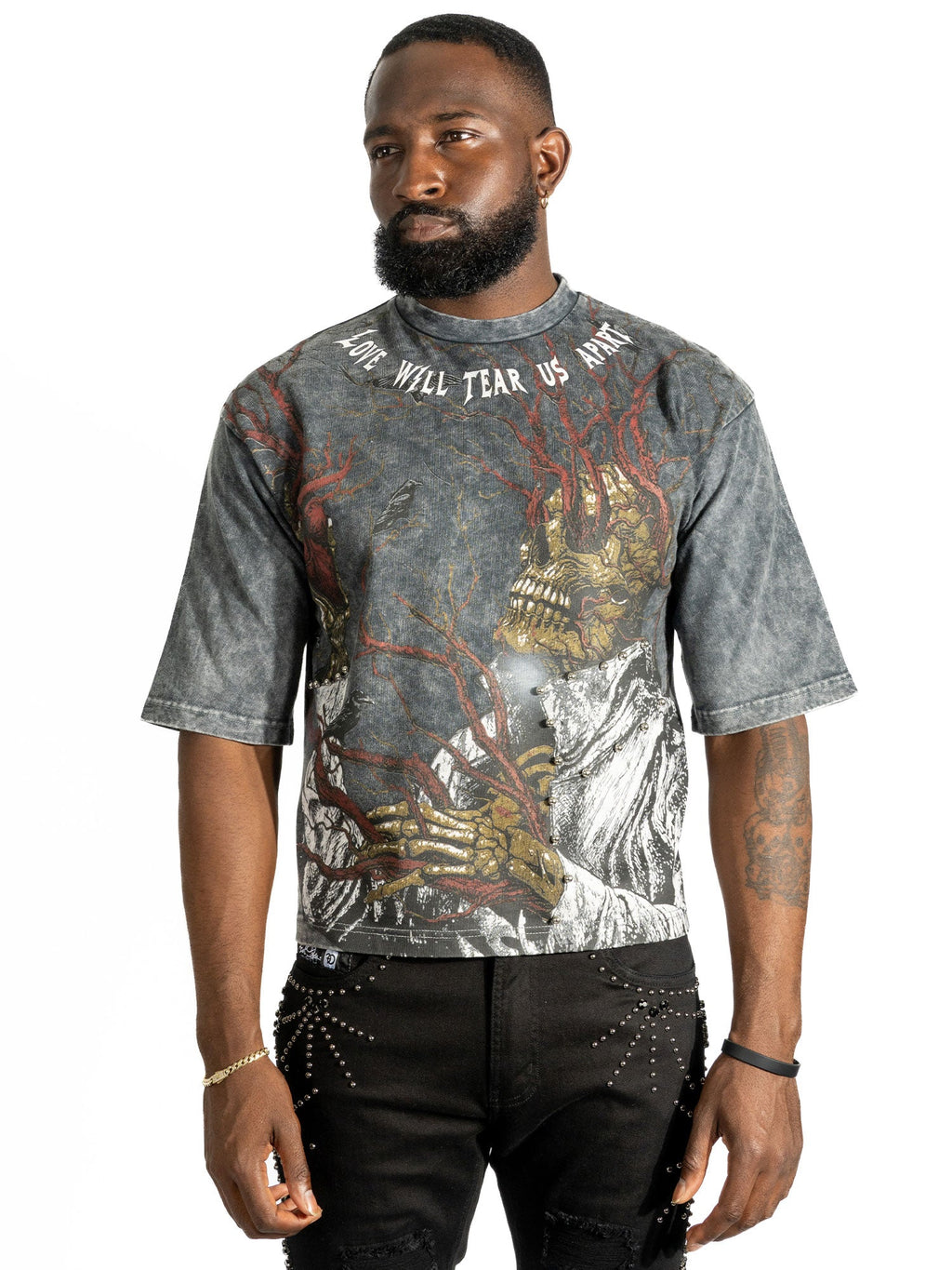 Tee | F179 Heartless Cropped - Black