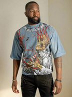 Tee | F179 Heartless Cropped - Blue