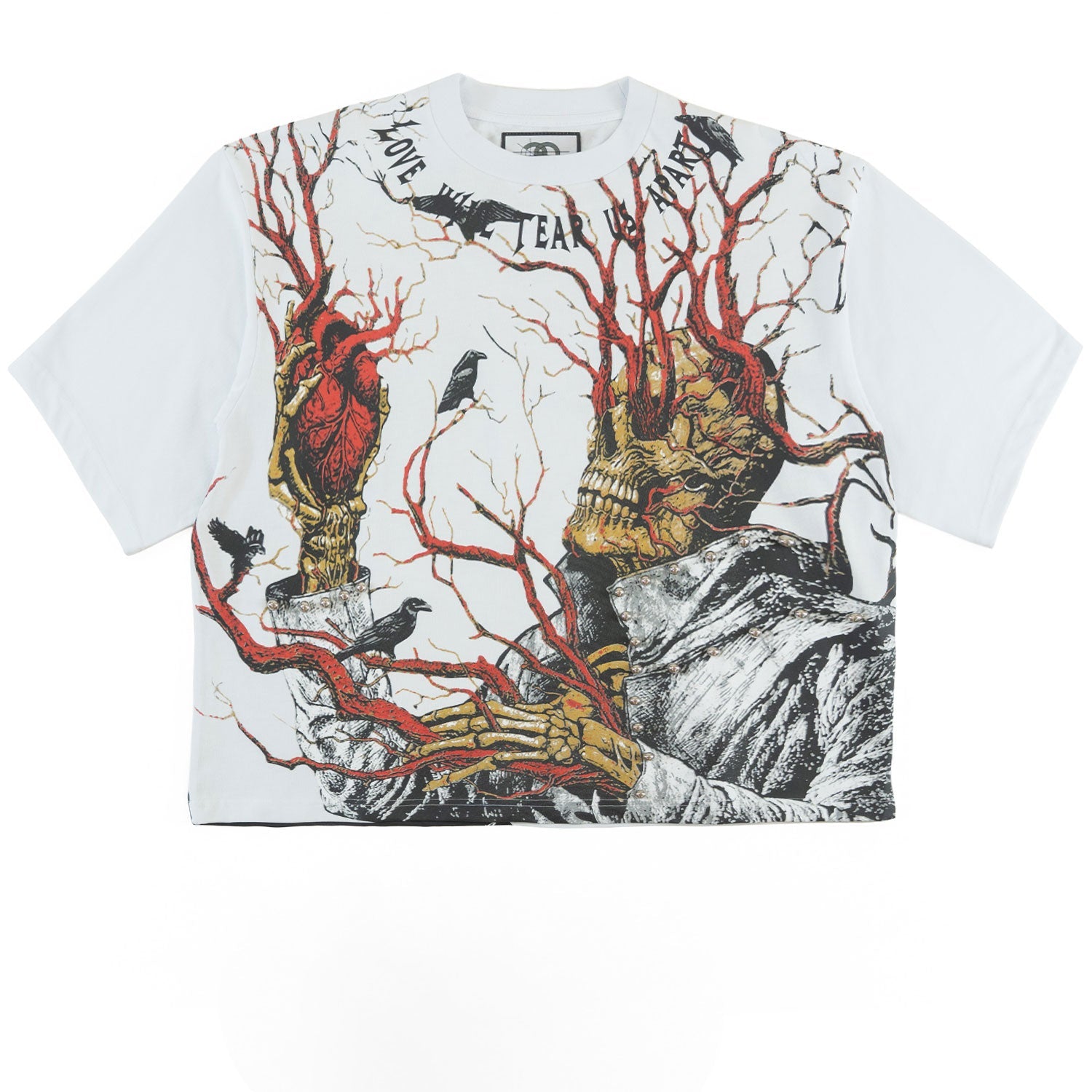 Tee | F179 Heartless Cropped - White