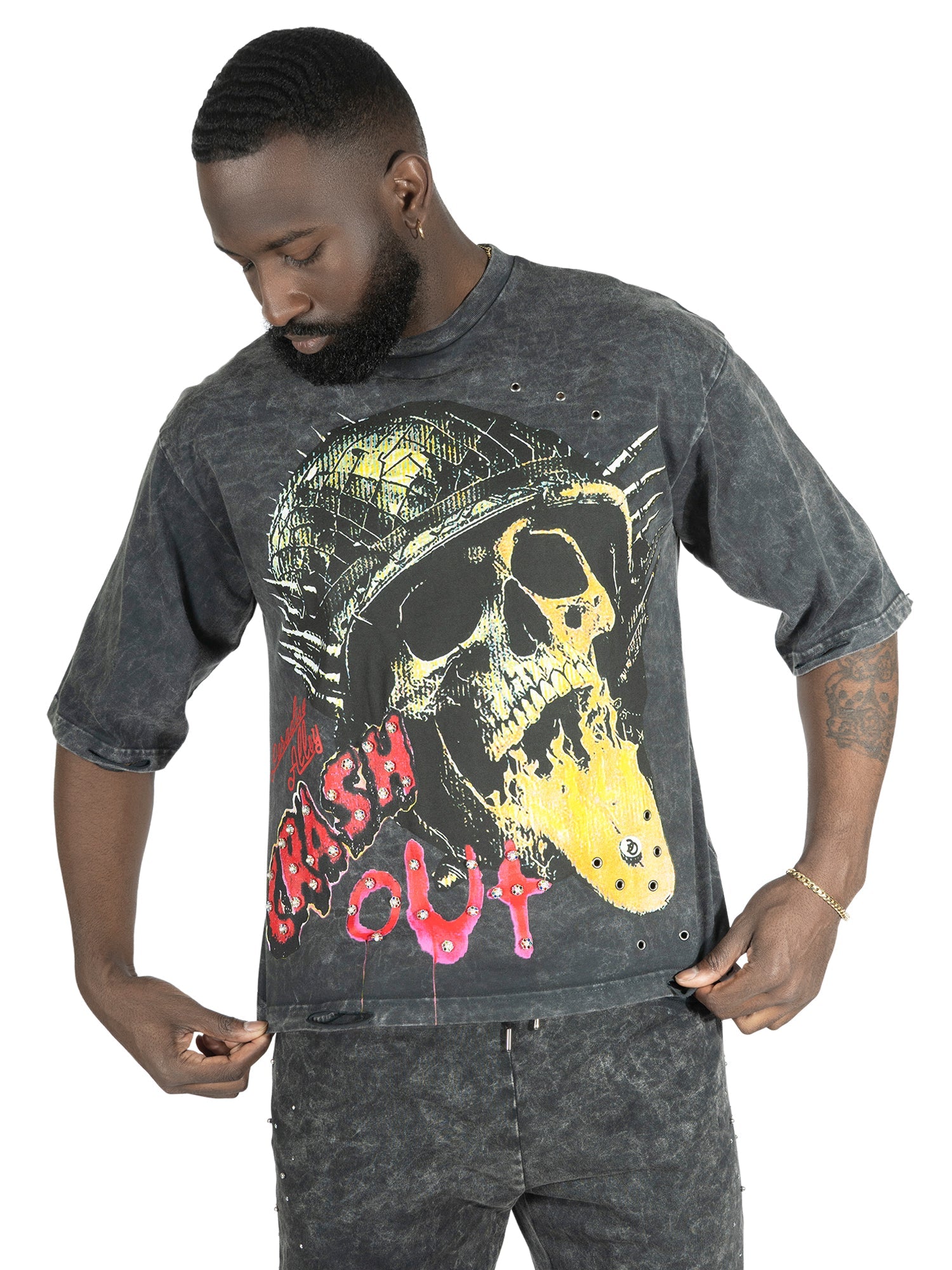 F180 Crash Out Tee - Black