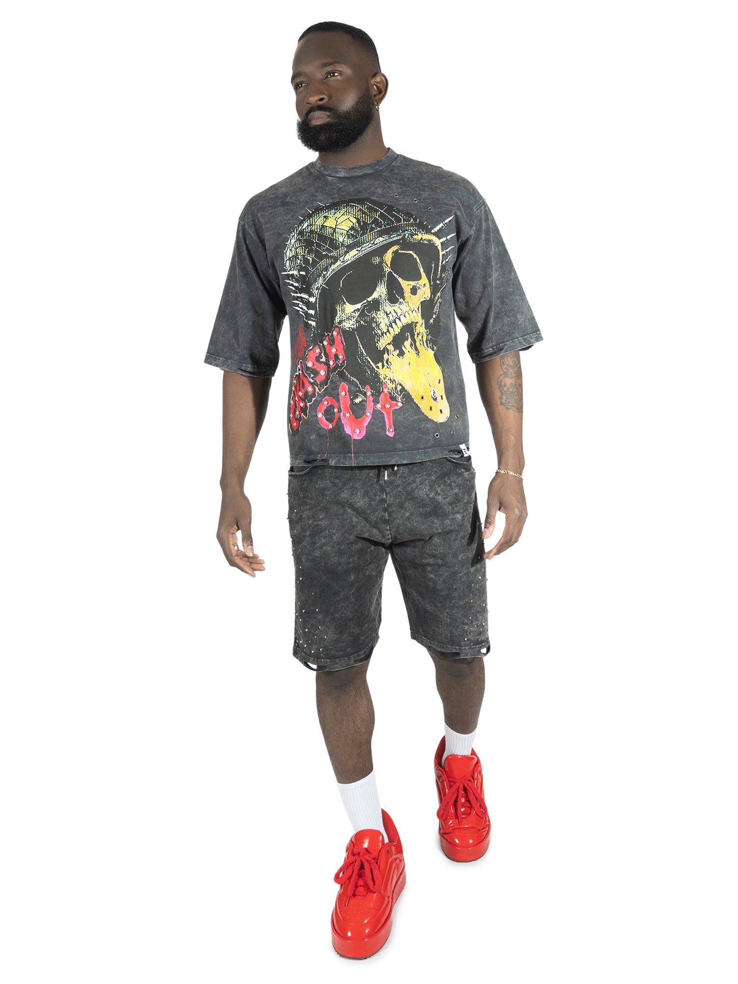 F180 Crash Out Tee - Black