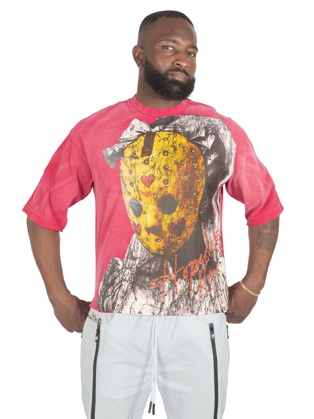 Tee | F182 Hopeless Romantic Cropped - Fuchsia Red