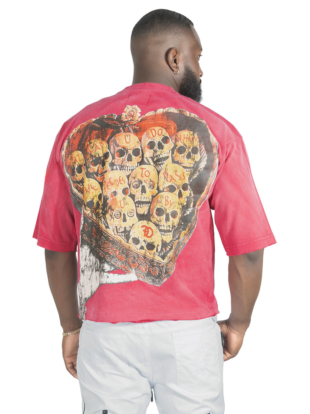 Tee | F182 Hopeless Romantic Cropped - Fuchsia Red