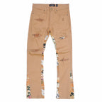 F1915 Angel Tapestry Jeans - Khaki