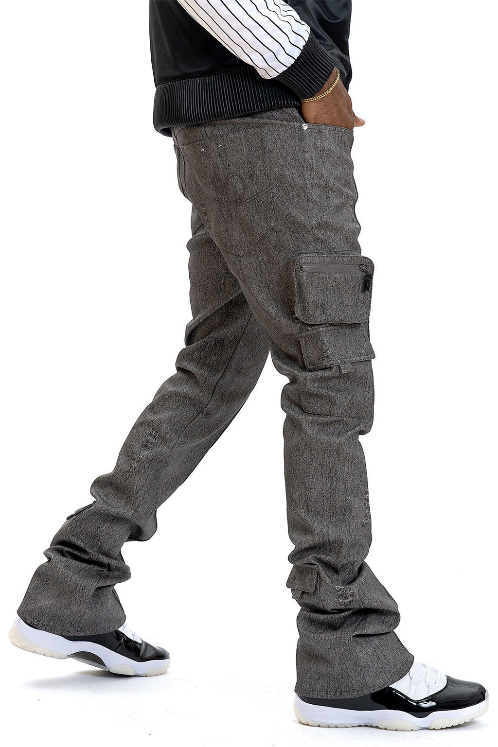 F2789 CASA DE Vegan Leather Pants - Black