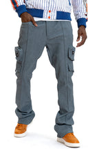 F2789 CASA DE Vegan Leather Pants - Blue