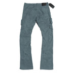 F2789 CASA DE Vegan Leather Pants - Blue