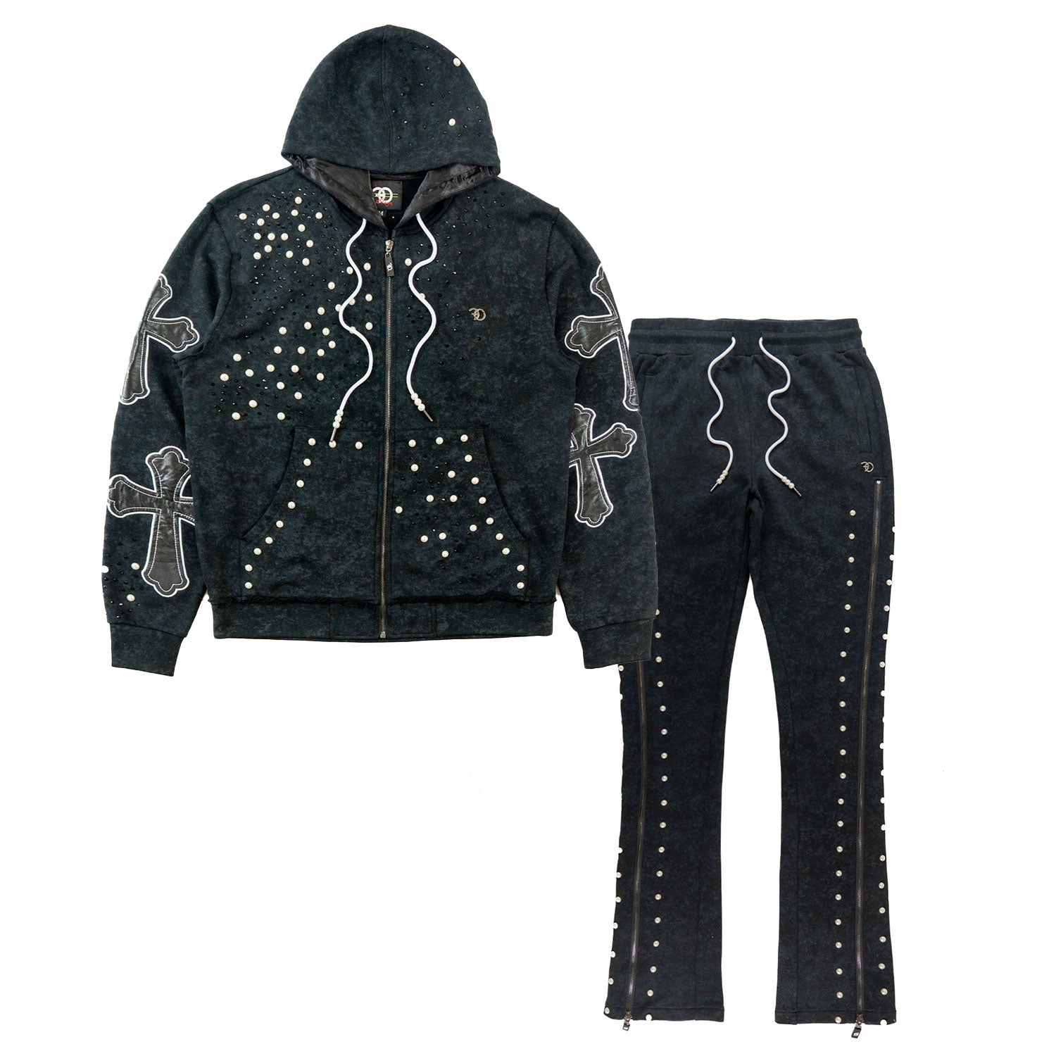 F5710 Loyalty Zip-up Set - Black