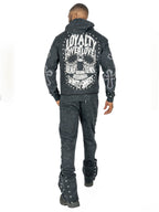 F5710 Loyalty Zip-up Set - Black