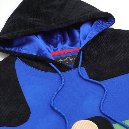 F5755 MonaLisa Corduroy Hoodie - Royal