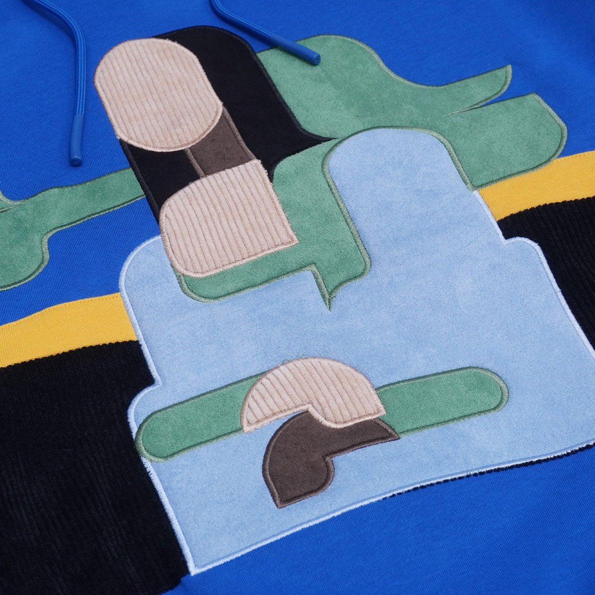 F5755 MonaLisa Corduroy Hoodie - Royal