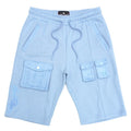 F677 Frost Essential Fleece Shorts - Blue