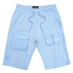 F677 Frost Essential Fleece Shorts - Blue