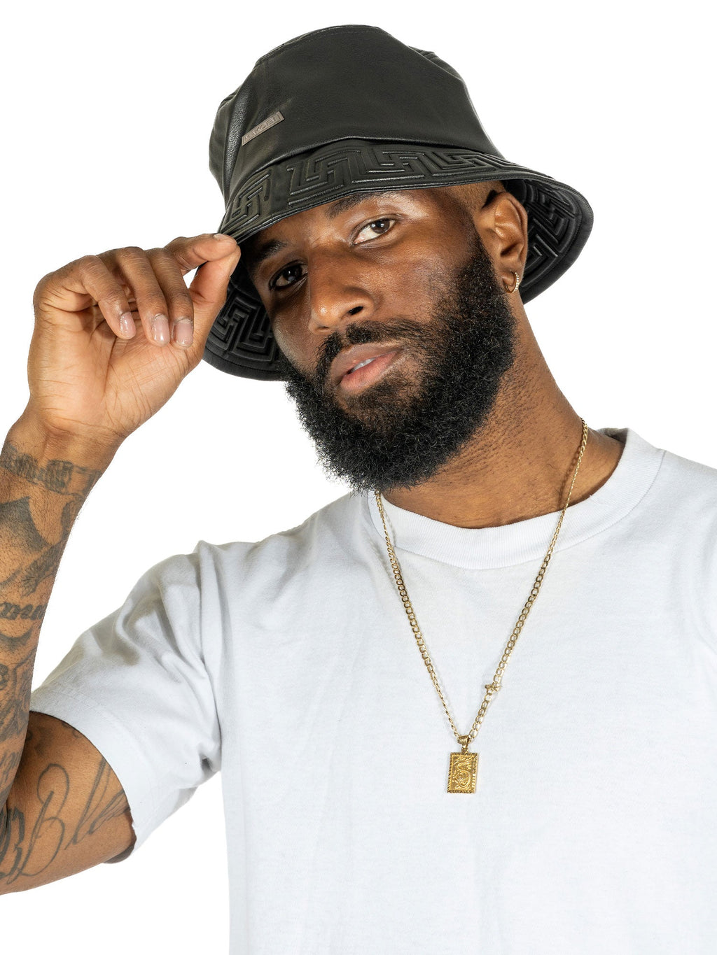 M007 Romano Vegan L. Bucket Hat - Black