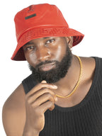 M007 Romano Vegan L. Bucket Hat - Red