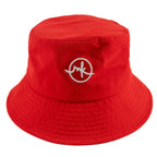 M033 Colton Nylon Bucket Hat - Red