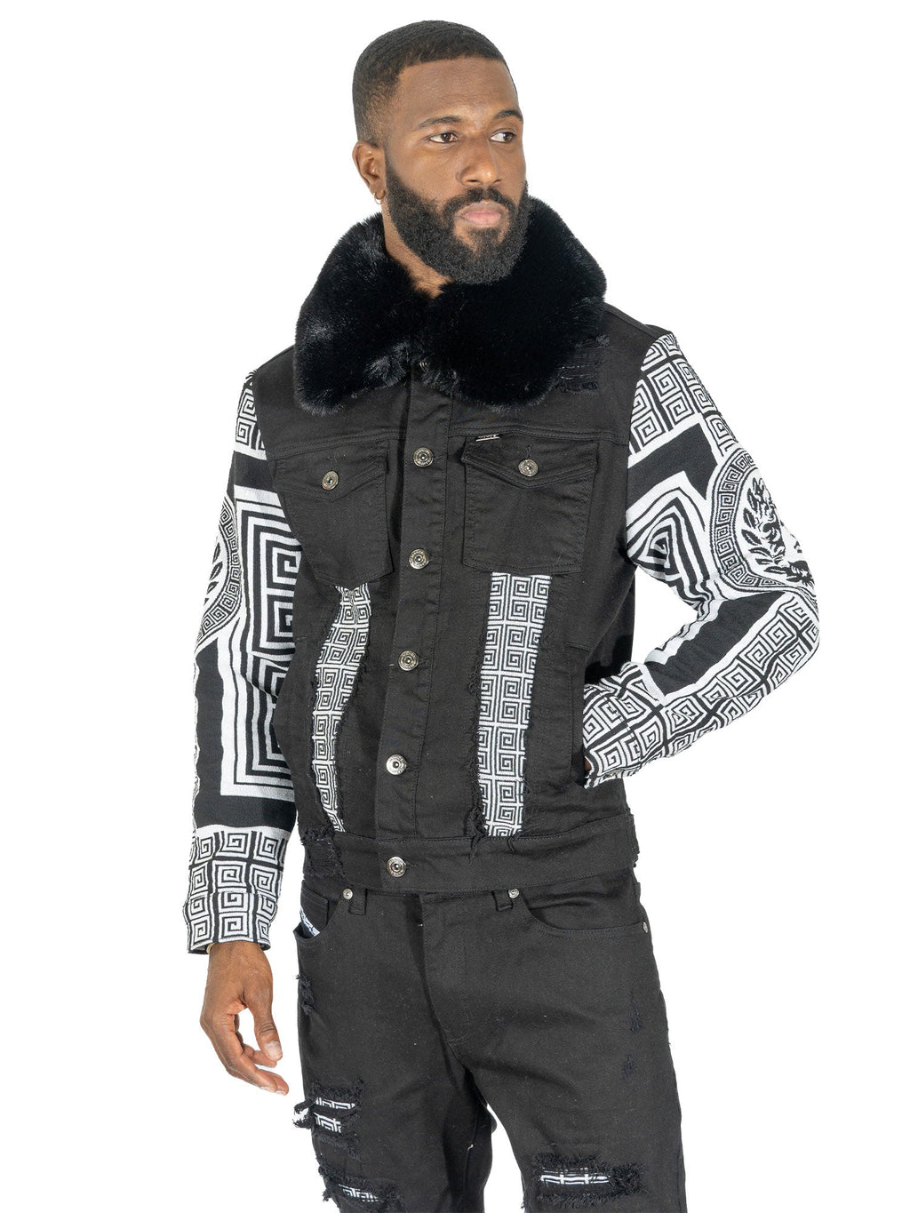 M1054 Sartoni Denim Jacket - Black (NOT SOLD SEPARATELY - Add M1954 jeans to your Cart)