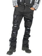M1954 SARTONI STACK JEANS - BLACK   (NOT SOLD SEPARATELY - Add M1054 Jacket to your Cart)