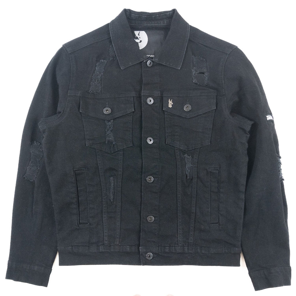 M1079 Moreli Denim Jacket - Jet Black
