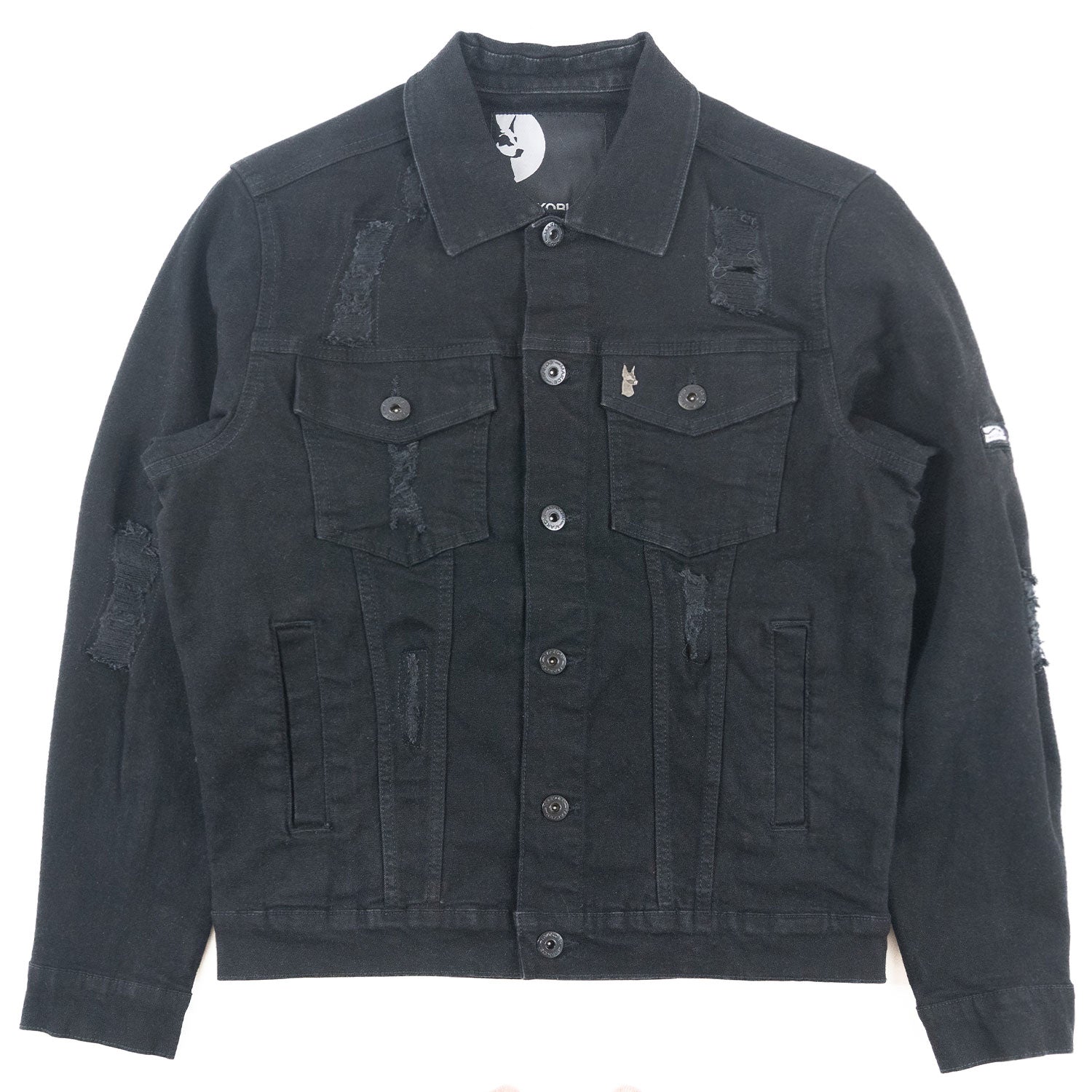 M1079 Moreli Denim Jacket - Jet Black