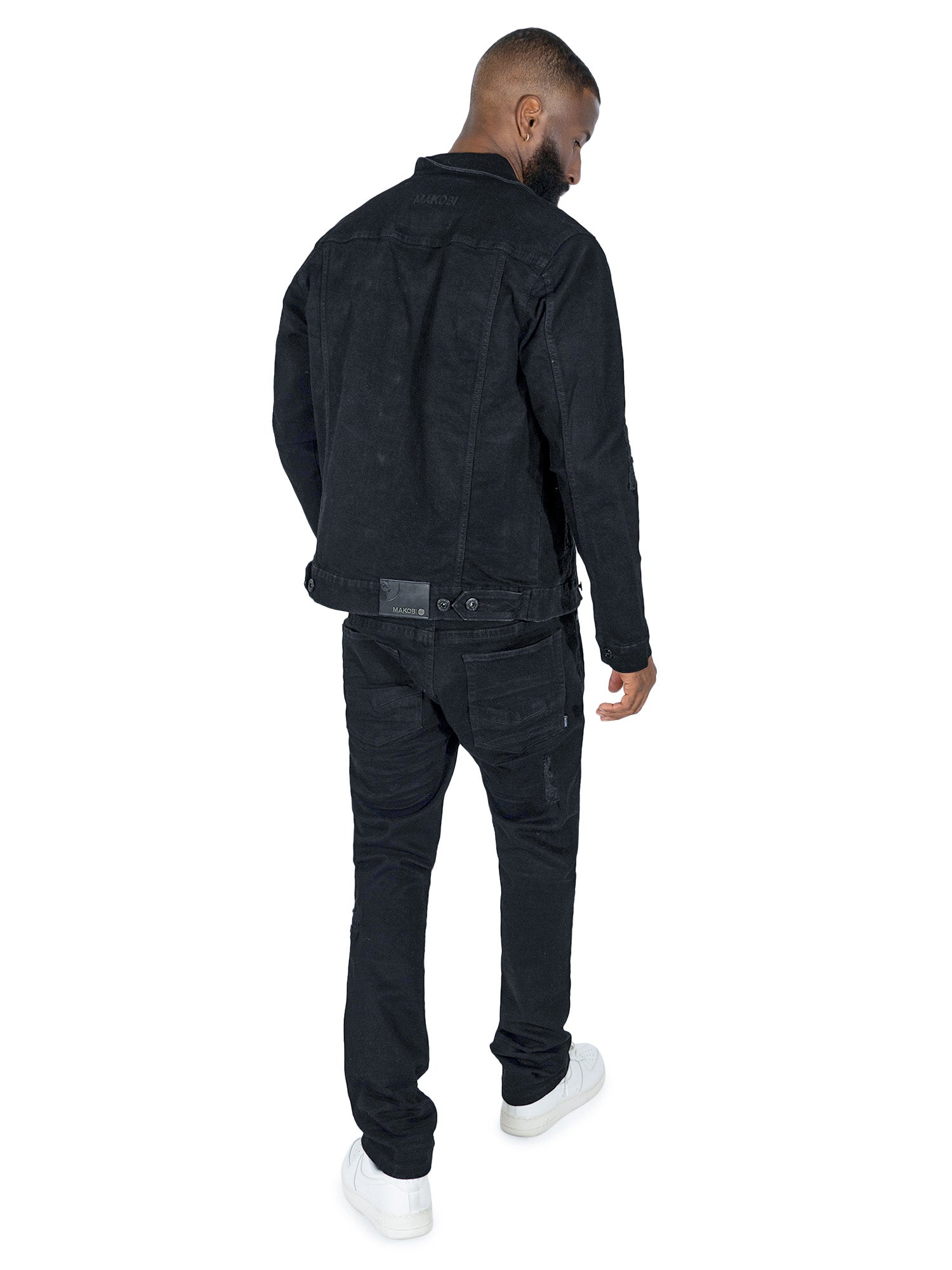M1079 Moreli Denim Jacket - Jet Black