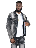 M1079 Moreli Denim Jacket -Black Wash