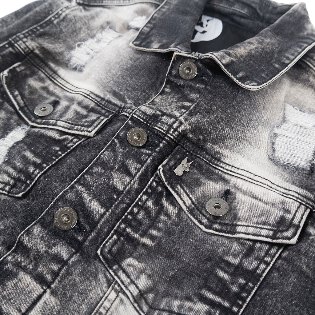 M1079 Moreli Denim Jacket -Black Wash