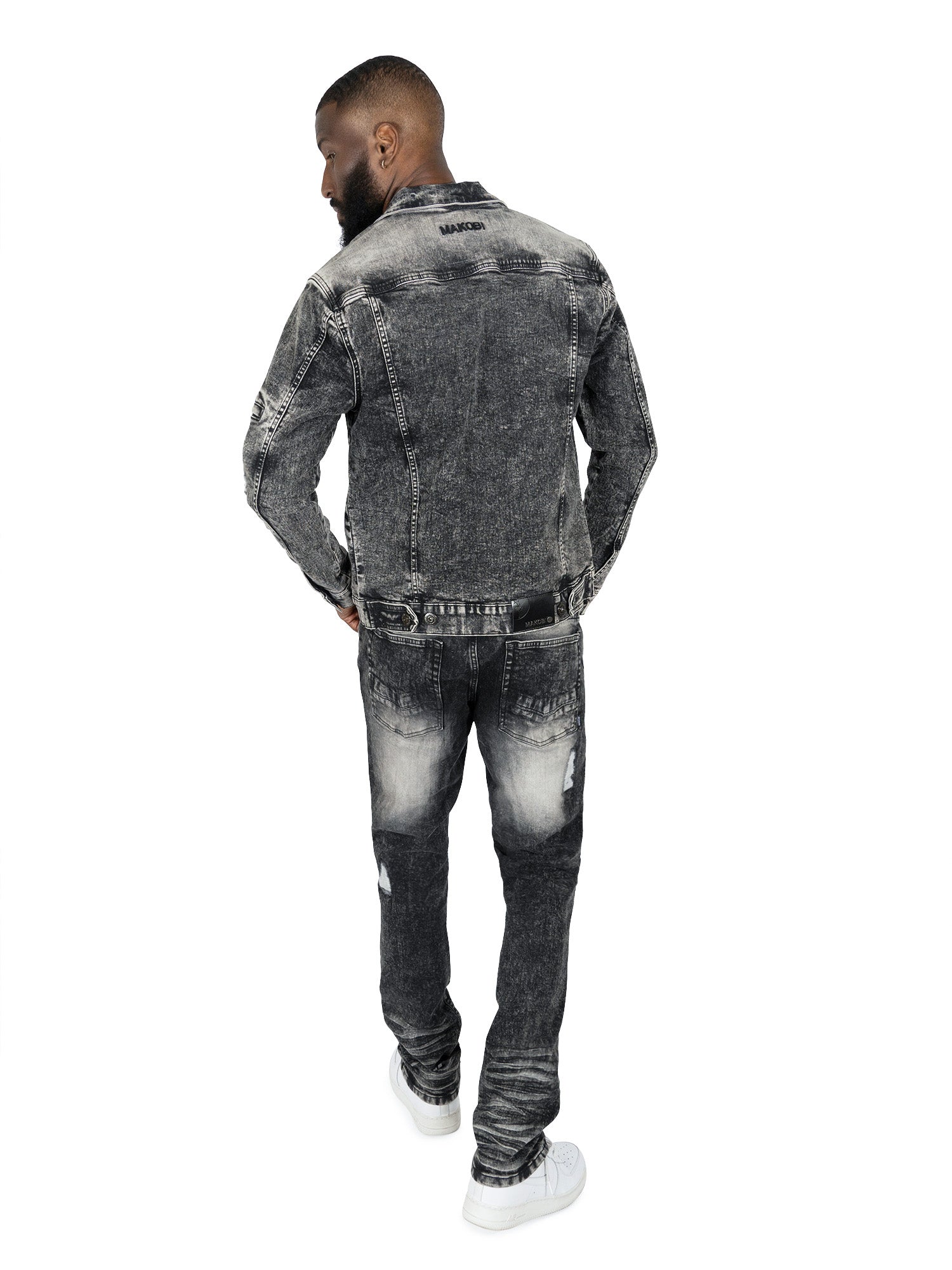 M1079 Moreli Denim Jacket -Black Wash