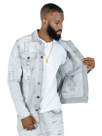 M1079 Moreli Denim Jacket - Gray