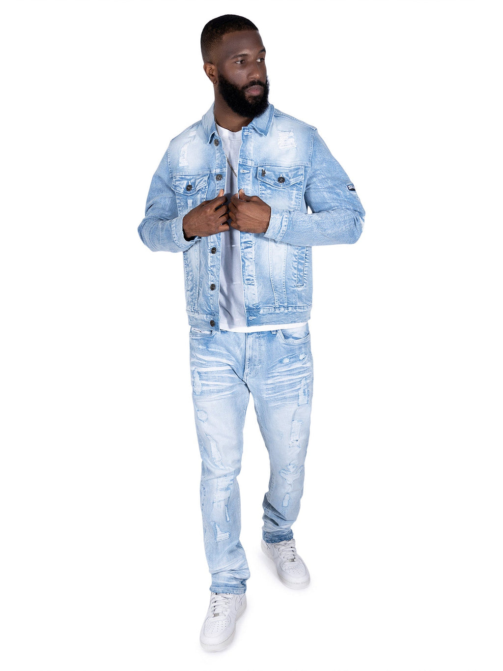 M1079 Moreli Denim Jacket - Light Wash