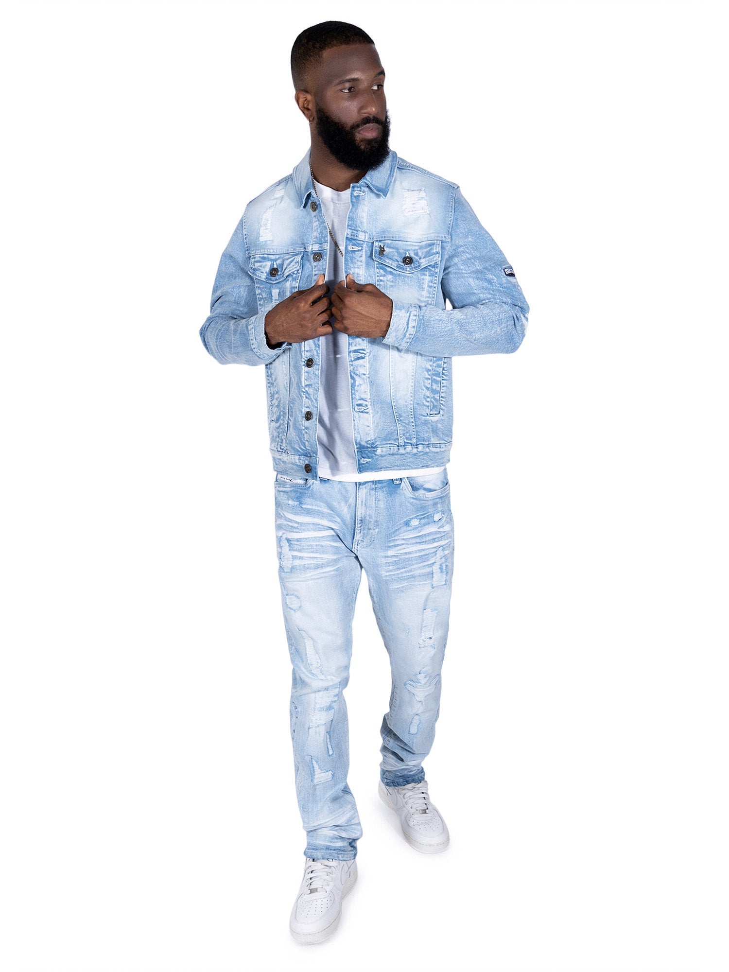 M1079 Moreli Denim Jacket - Light Wash