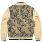 M1096 Veroma Tapestry Varsity Jacket - Khaki