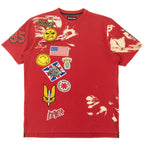 M116 Makobi Punk Patch Tee - Red