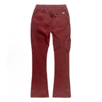 M1625 Sartoni Nylon Stacked Pants - Burgundy