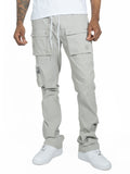 M1625 Sartoni Nylon Stacked Pants - Gray