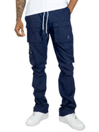 M1625 Sartoni Nylon Stacked Pants - Navy