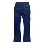 M1625 Sartoni Nylon Stacked Pants - Navy