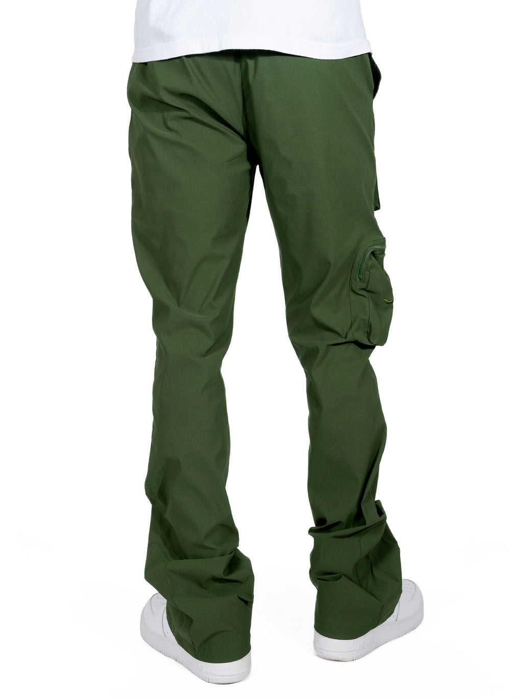 M1625 Sartoni Nylon Stacked Pants - Dark Olive