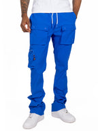 M1625 Sartoni Nylon Stacked Pants - Royal