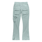 M1625 Sartoni Nylon Stacked Pants - Teal