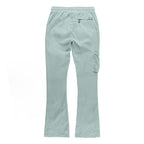 M1625 Sartoni Nylon Stacked Pants - Teal