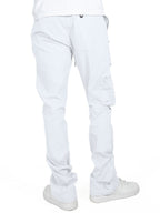 M1625 Sartoni Nylon Stacked Pants - White