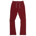 M1633 Colton 34” Stack Nylon/Spandex  Sweat Pants - Burgundy