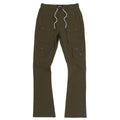 M1633 Colton 34” Stack Nylon/Spandex  Sweat Pants - Dark Olive