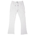 M1633 Colton 34” Stack  Nylon/Spandex  Sweat Pants - White