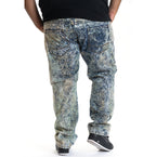 M1778 Marbleized Ripped Jeans - Mint