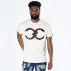 M180 Makobi Rose Snake Tee - Natural