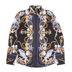 M1833 Capone Printed Shirt - Black